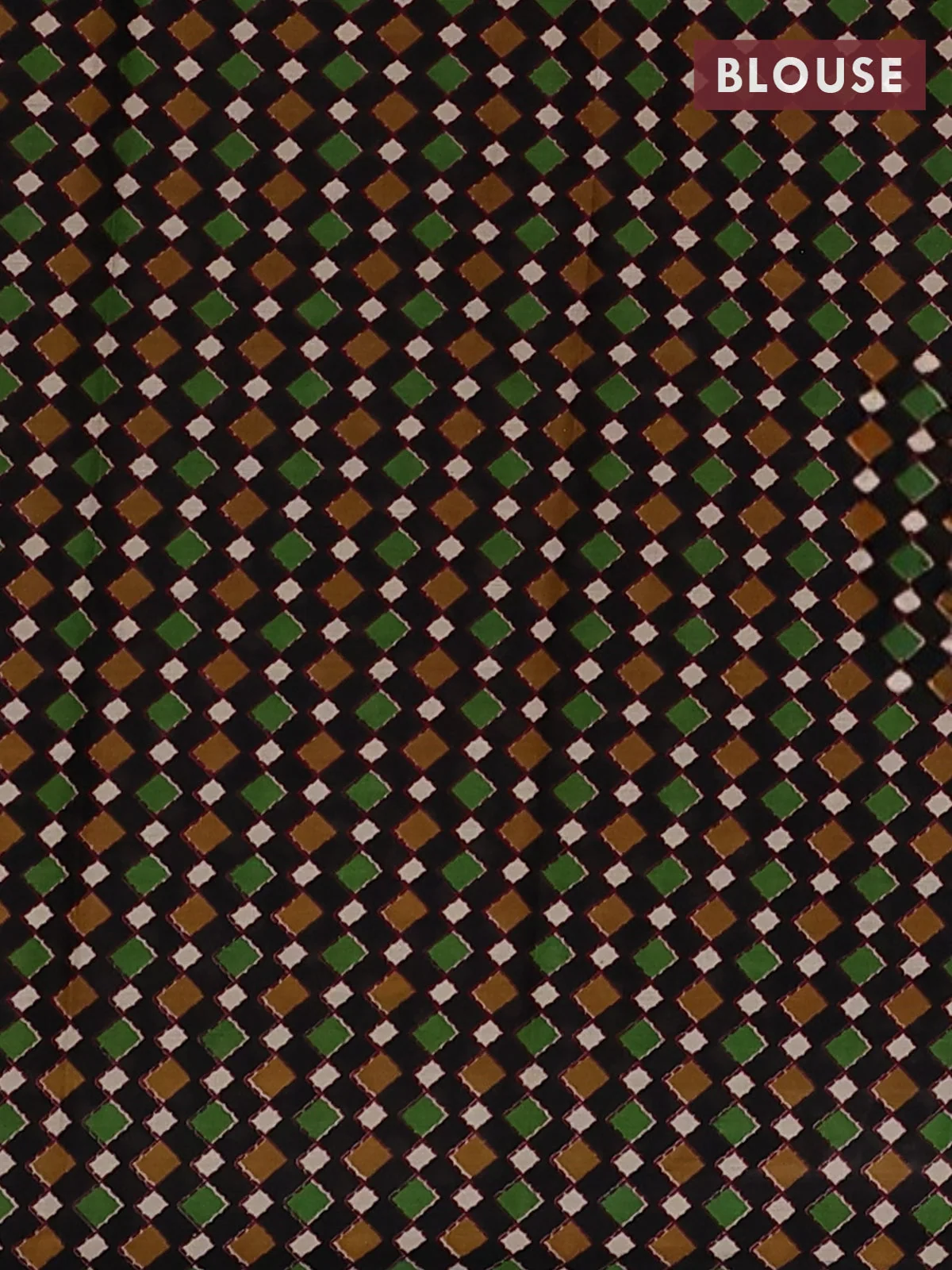 Muslin Cotton Saree - Black and Beige